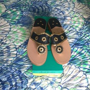 Brand New Midnight and Gold Jack Rogers